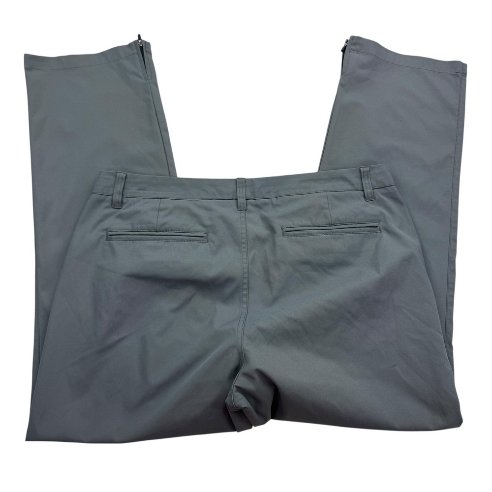 Bonobos Maide Pants Mens 36x30 Gray Straight Leg Ankle Zip Golf Casual